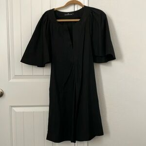 Pomander Place Elegant Black Midi Dress